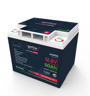 12V 50AH LiFePO4 Battery Epoch Essentials with Bluetooth Feature