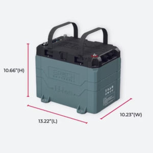12V 100AH MARINE LITHIUM BATTERY FOR TROLLING MOTORS - BLUETOOTH AND HEATING FEATURE
