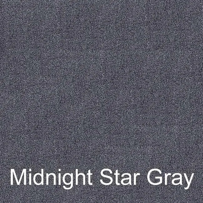 Close-up of 16 oz marine-grade boat trailer bunk carpet in Midnight Star Gray.
