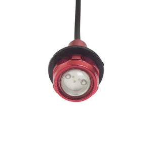 2-Piece Super Bright LED Button Light Kit-Red-4-Tiny Boat Nation