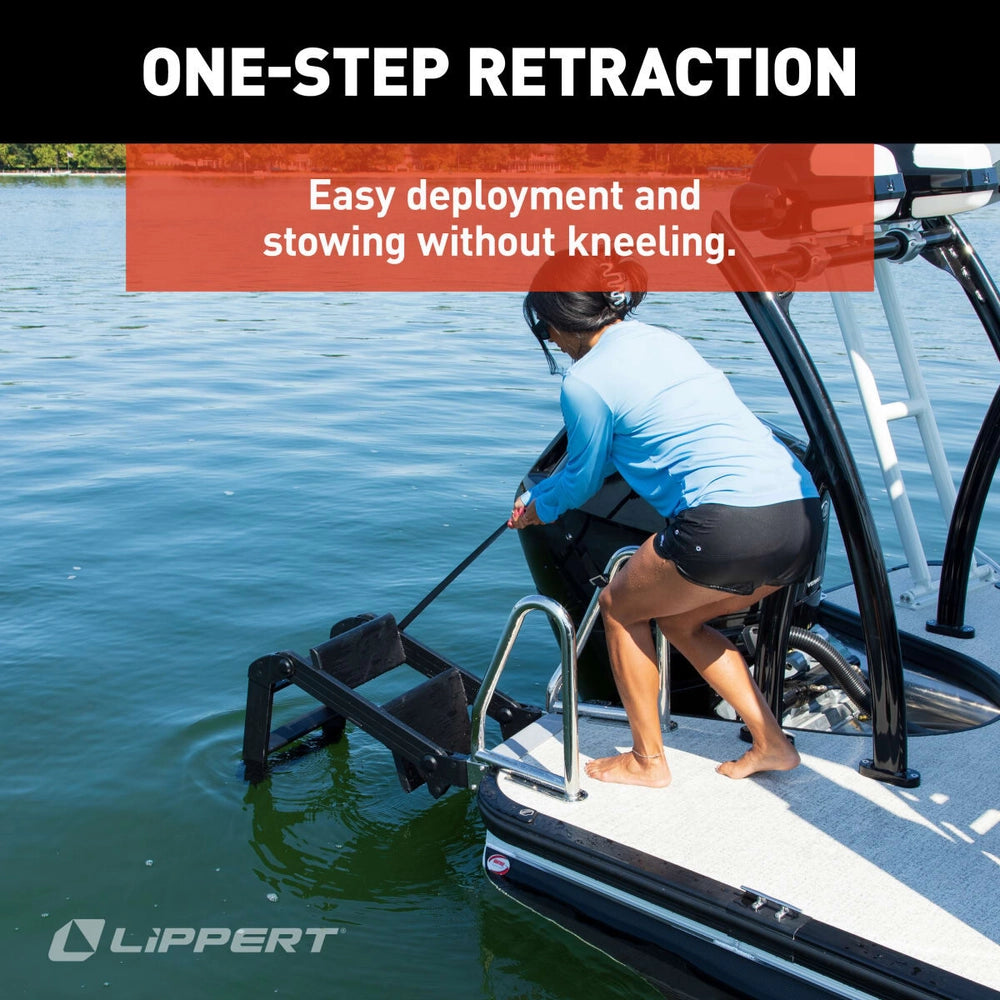 Lippert SureStep™ Heavy-Duty Pontoon Boat Ladder
