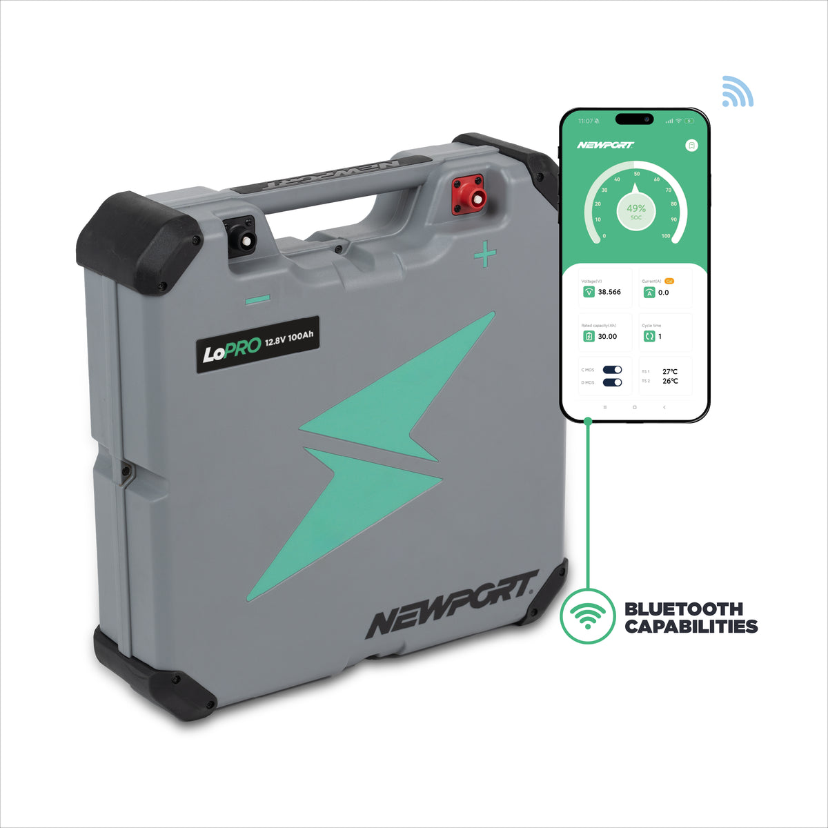 24V 50Ah Newport LoPRO Lithium LiFePo4 Battery-Lithium Batteries-Newport Vessels-Tiny Boat Nation