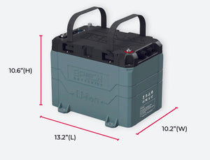 24V 100AH Marine Lithium Battery For Trolling Motors - Bluetooth and Heating Feature - ETA MAY 30