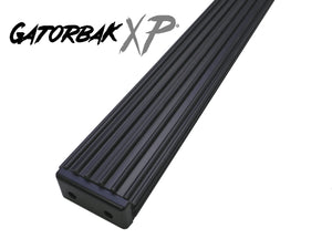 Gatorbak XP synthetic bunk cover in smoke for 2x4 flat bunks, with ribbed texture and end cap.