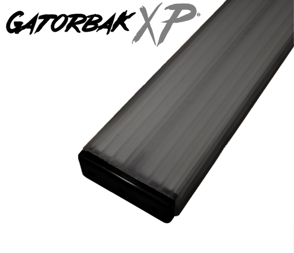 Gatorbak XP synthetic bunk cover in smoke gray for 2x4 flat bunks, with end cap.
