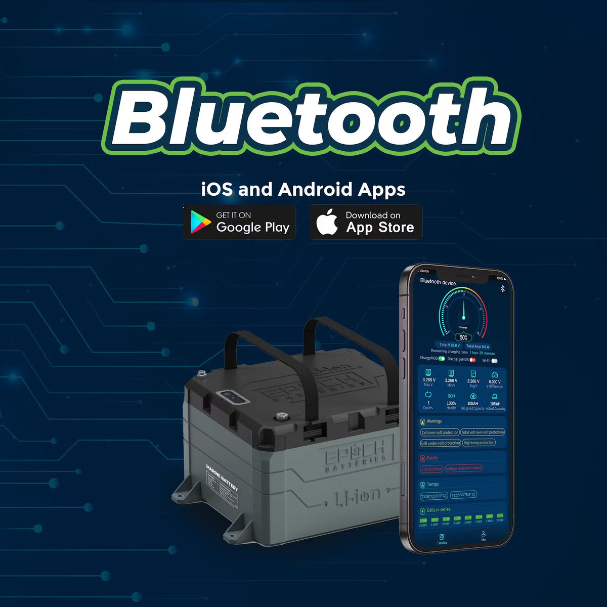 48V 100Ah V2 Elite Series - Heated &amp; Bluetooth &amp; Victron Comms LiFePO4 Battery-Marine Battery-10-Tiny Boat Nation