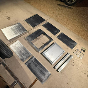 Fast-install, trim-to-fit aluminum Deck in a Box kit for jon boats, ready to transform your boat in 2 hours.