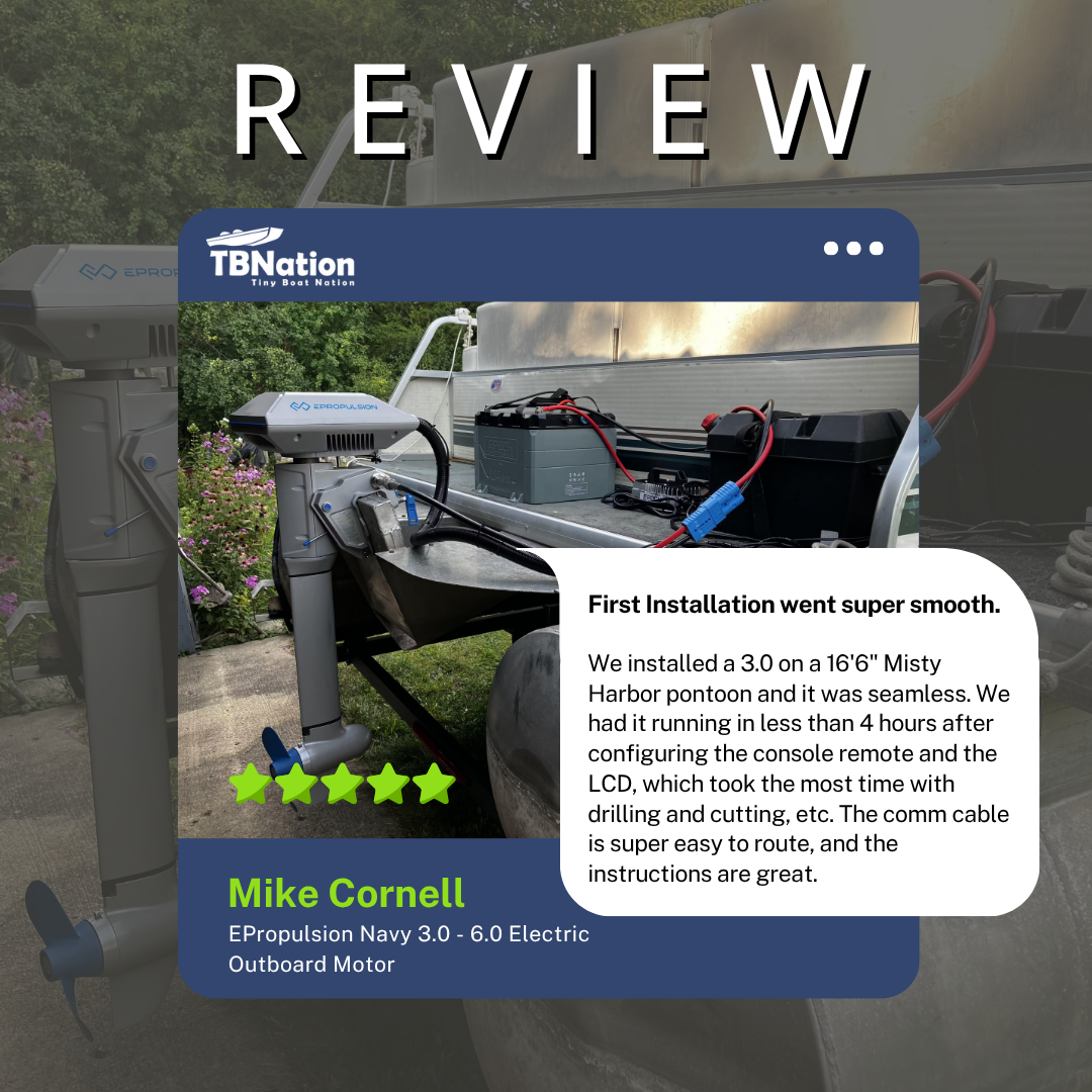 EPropulsion Outboard Motor Navy 3.0 - 6.0 Electric