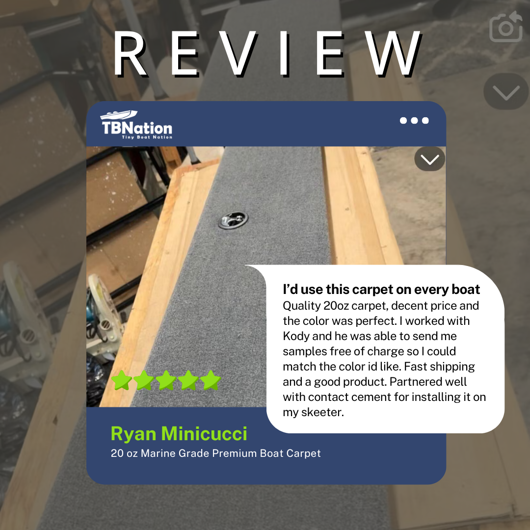 20 oz Marine Grade Premium Boat Carpet