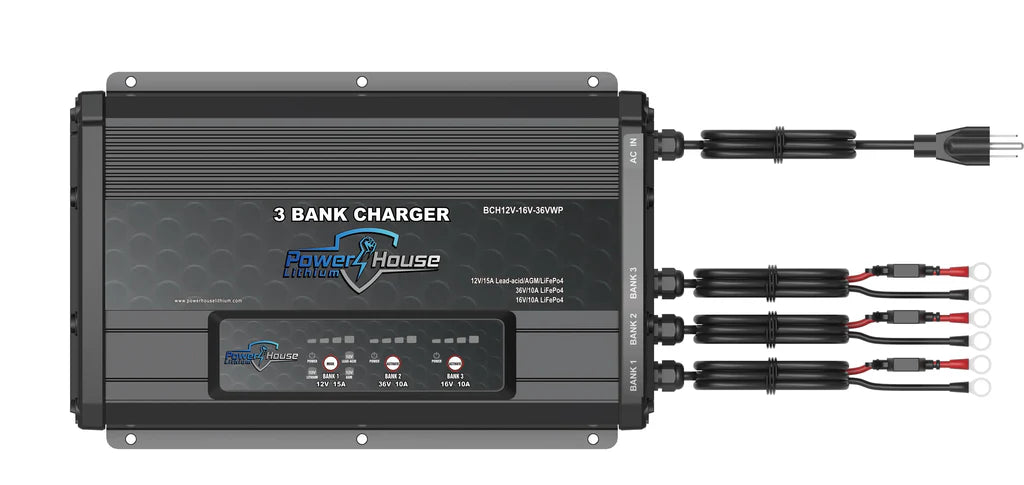 Multi bank best sale battery charger