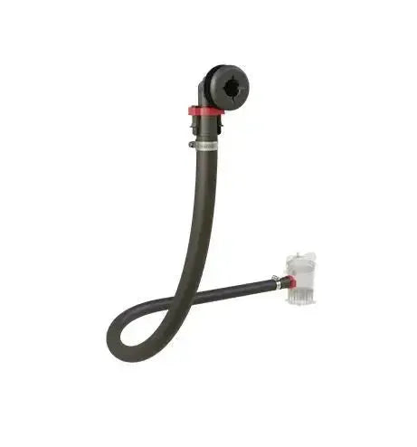 Flow-Rite 3/4" Bilge Kit with black hose, thru-hull, elbow, and Qwik-Lok sockets.