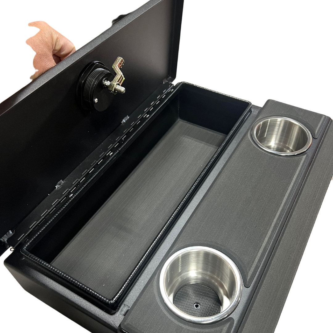 Center Storage Console with Dry Hatch