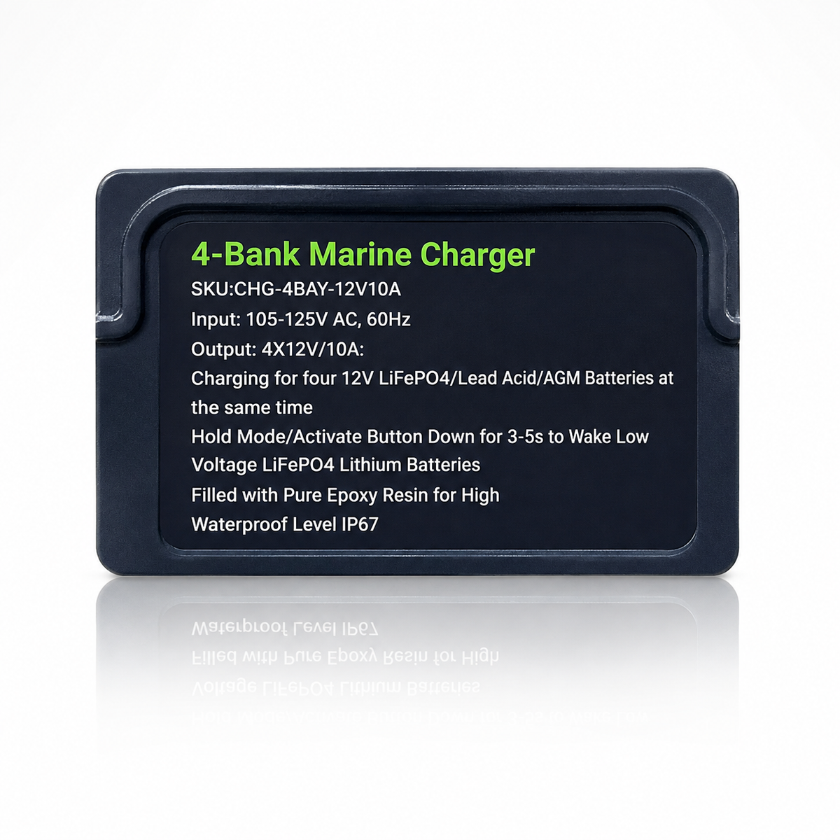 4-Bank 12V Marine Battery Charger | 10A Per Bank