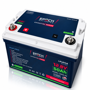 12V 50Ah Essential Series LiFePO4 Battery (0.64kWh)