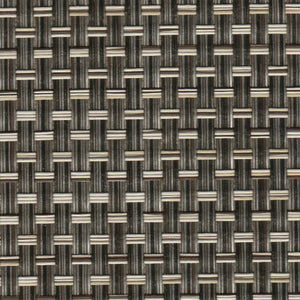 Close-up of DuraVinyl Marine Flooring, Catalina Series, showing a dark brown and beige woven vinyl pattern.