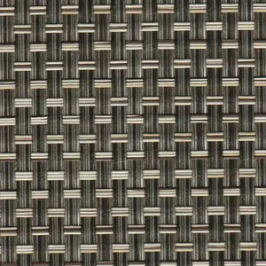Close-up of DuraVinyl Marine Flooring, Catalina Series, showing a dark brown and beige woven vinyl pattern.