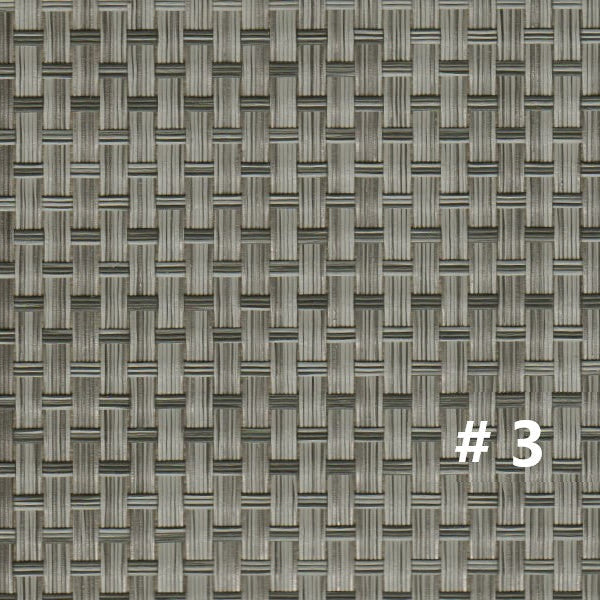 Close-up of DuraVinyl Marine Flooring #3, a woven gray vinyl with a textured basketweave pattern.