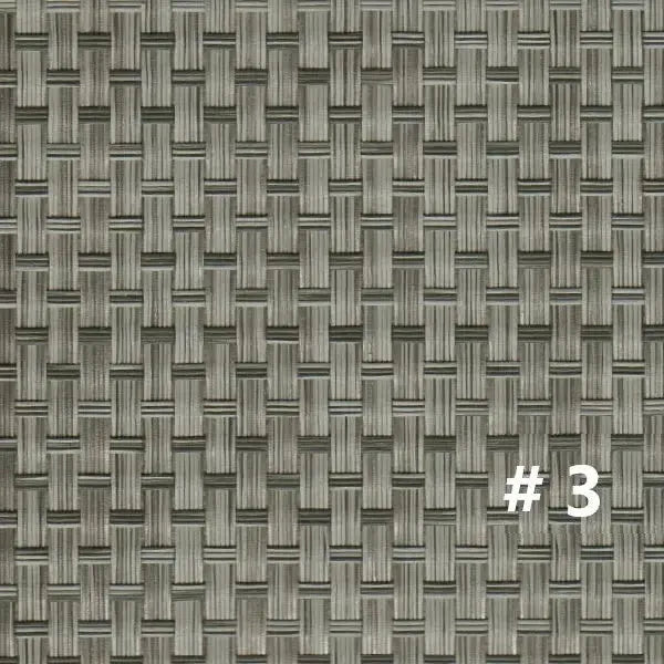 Close-up of DuraVinyl Marine Flooring #3, a woven gray vinyl with a textured basketweave pattern.