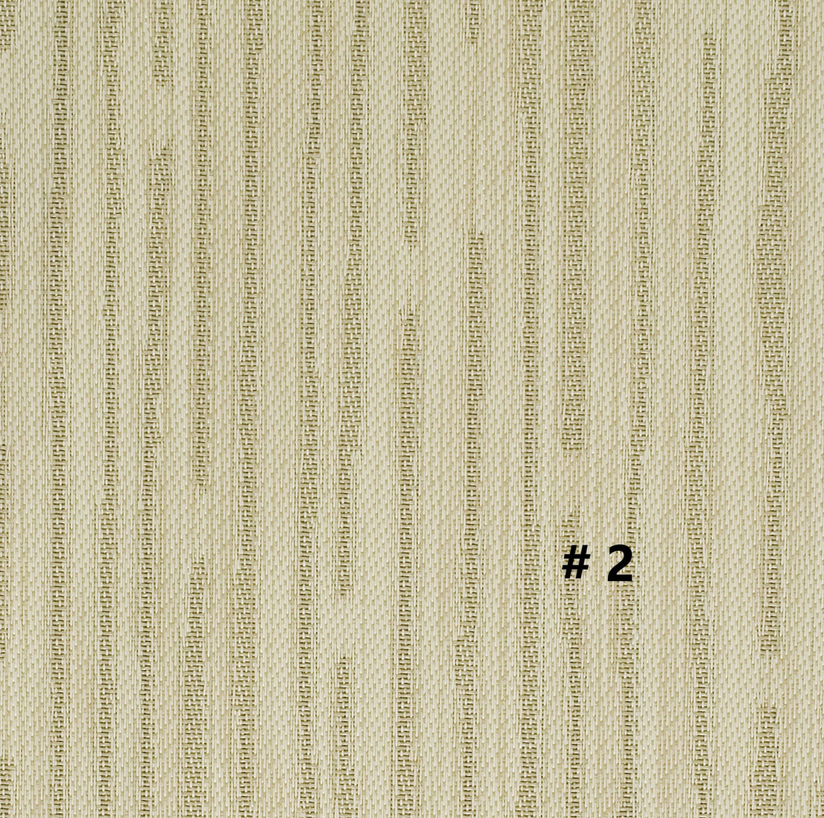 DuraVinyl Marine Flooring Monterey Series in a light beige, woven vinyl with subtle vertical stripes.