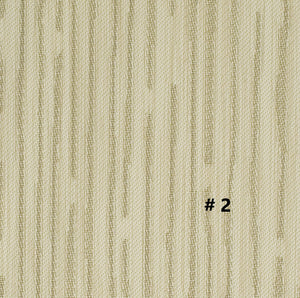 DuraVinyl Marine Flooring Monterey Series in a light beige, woven vinyl with subtle vertical stripes.