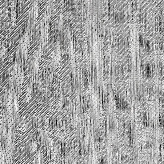 Close-up of DuraVinyl Ridgeline Series marine flooring, showing its woven grey vinyl texture with subtle vertical stripe patterns.