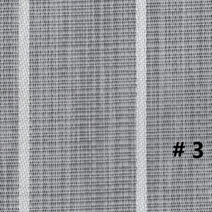 Gray woven vinyl marine flooring with subtle vertical white stripes, Teak Series #3.