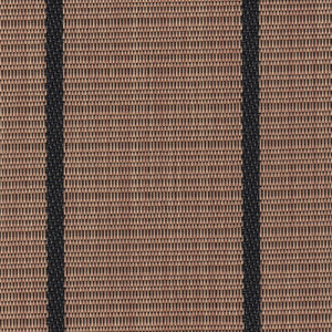 Woven DuraVinyl marine flooring in Teak Series, featuring light brown with dark vertical stripes.
