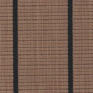 Woven DuraVinyl marine flooring in Teak Series, featuring light brown with dark vertical stripes.
