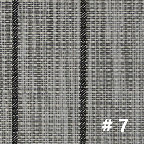 DuraVinyl Marine Flooring, Teak Series #7, light gray woven vinyl with dark pinstripes.