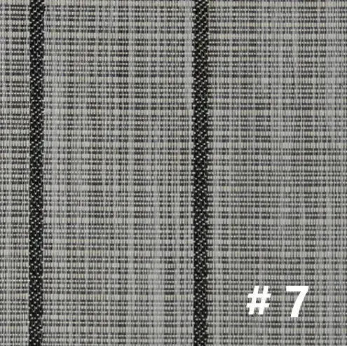 DuraVinyl Marine Flooring, Teak Series #7, light gray woven vinyl with dark pinstripes.