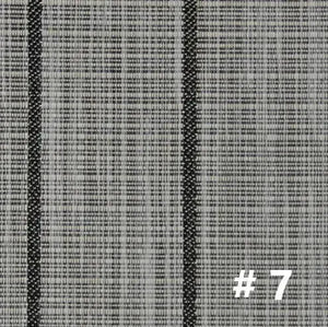 DuraVinyl Marine Flooring, Teak Series #7, light gray woven vinyl with dark pinstripes.