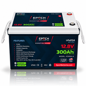12V 300Ah Essential Series LiFePO4 Battery (3.84kWh)
