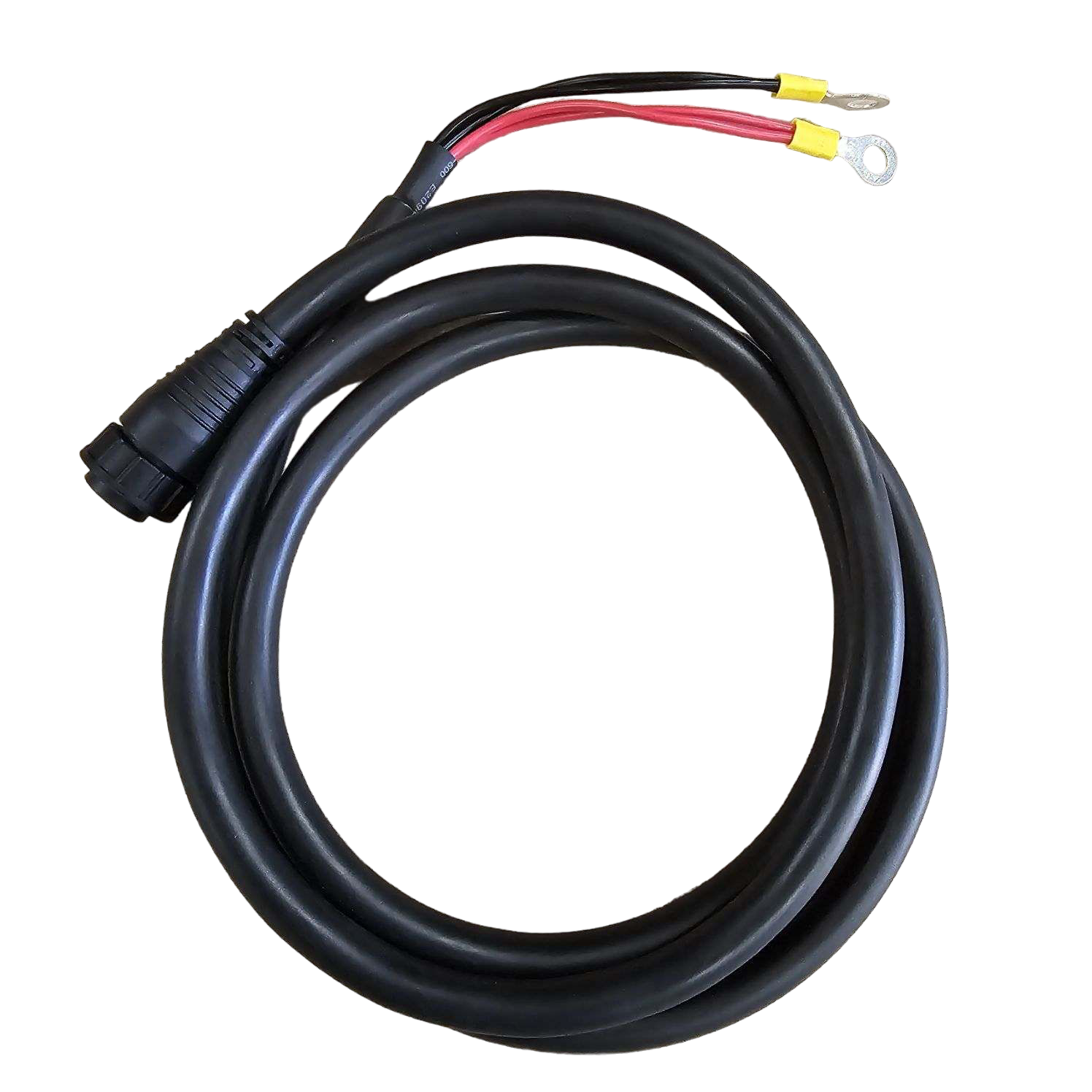 Black ePropulsion Spirit 1.0 48V battery cable with a 4-pin male connector and thick insulation.