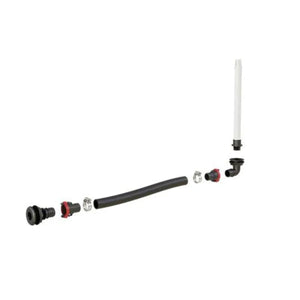 Flow-Rite Livewell Standpipe Bundle: 12" standpipe, black hose, thru-hulls, Qwik-Lok sockets, and clamps.
