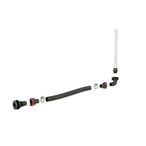 Flow-Rite Livewell Standpipe Bundle: 12" standpipe, black hose, thru-hulls, Qwik-Lok sockets, and clamps.