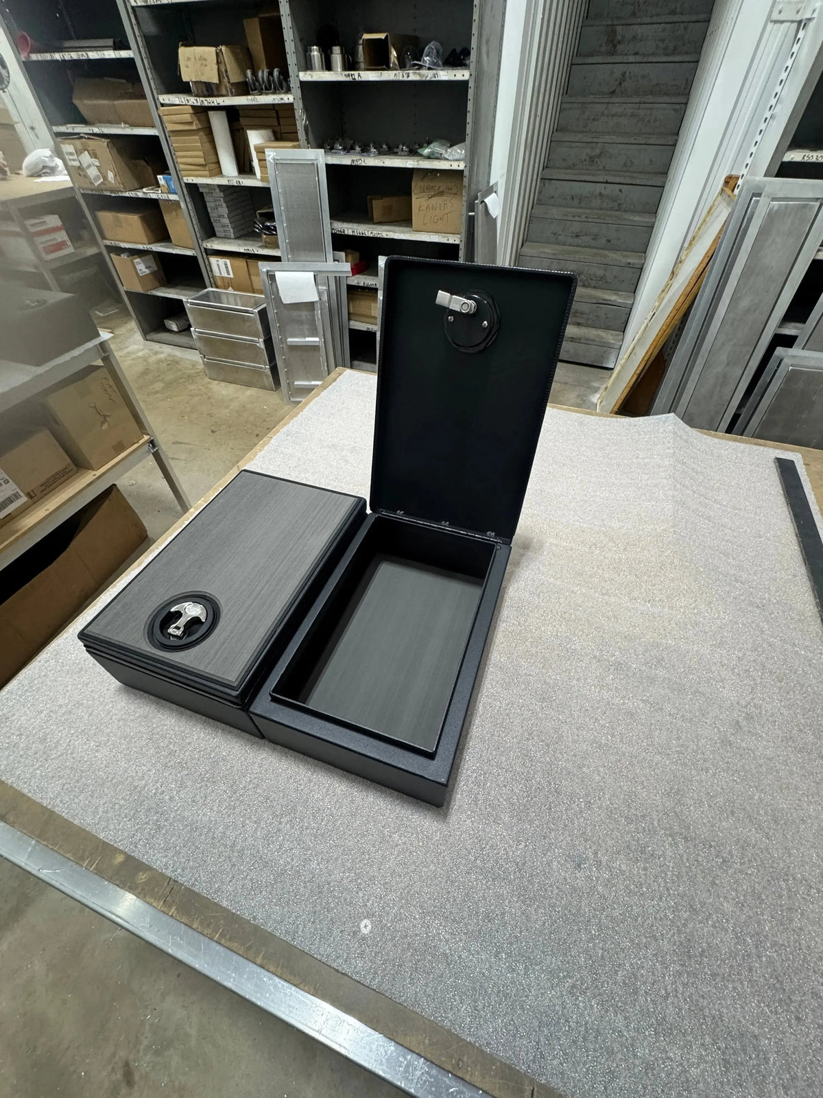 Heavy Duty CUSTOM Aluminum Center Console Box With Dry Hatch
