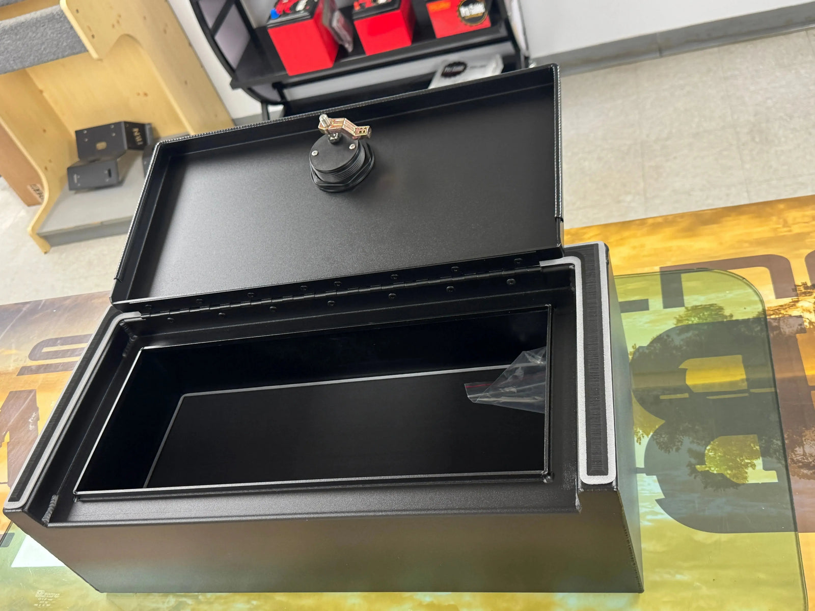 Heavy Duty CUSTOM Aluminum Step Box Console With Dry Hatch