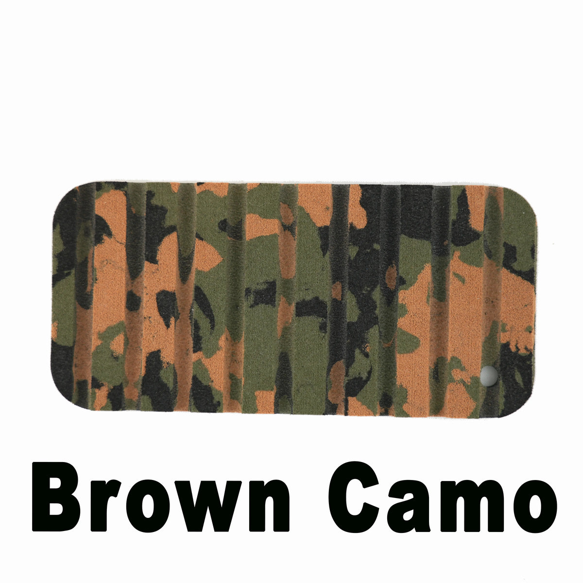 Hydro Turf Cut Groove EVA foam traction mat in brown camouflage, 47x86".