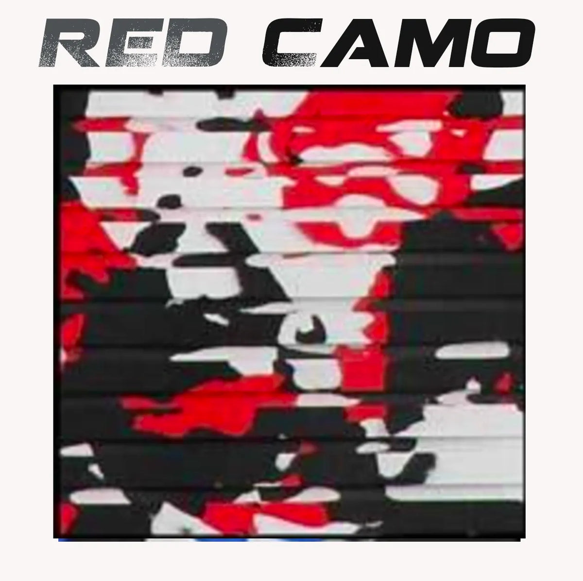 Hydro Turf Cut Groove EVA foam traction mat in Red Camo, featuring red, black, and white camouflage.