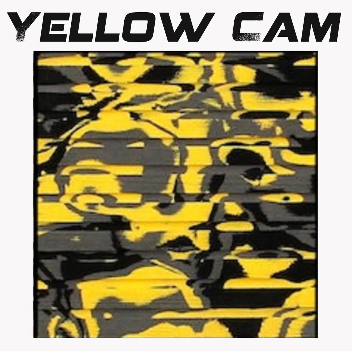 Hydro Turf Cut Groove EVA foam traction mat in Yellow Camo, 47x86 inches.