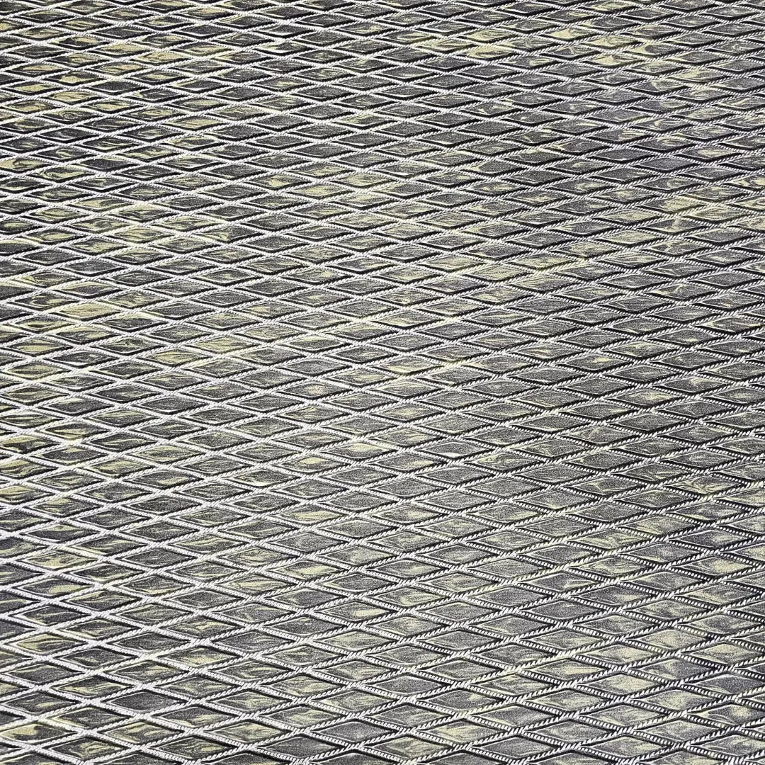 Gray Hydro-Turf EVA foam traction mat, 45x84", with a molded diamond cut texture.