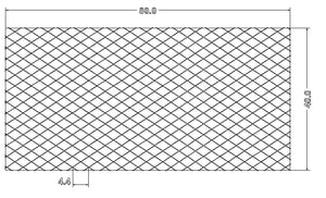 Hydro Turf Pro Series 40"x80" EVA foam mat sheet with a diamond pattern and dimensions.