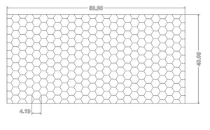 Hydro Turf Pro Series 40"x80" EVA foam mat sheet with a honeycomb texture and dimensions.