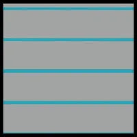 Gray and blue two-tone HydroTurf EVA foam decking sheet with routed lines, showing the layered material.