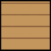 Flat, unrouted two-tone brown HydroTurf EVA foam decking sheet, 47" x 86", with brushed finish.