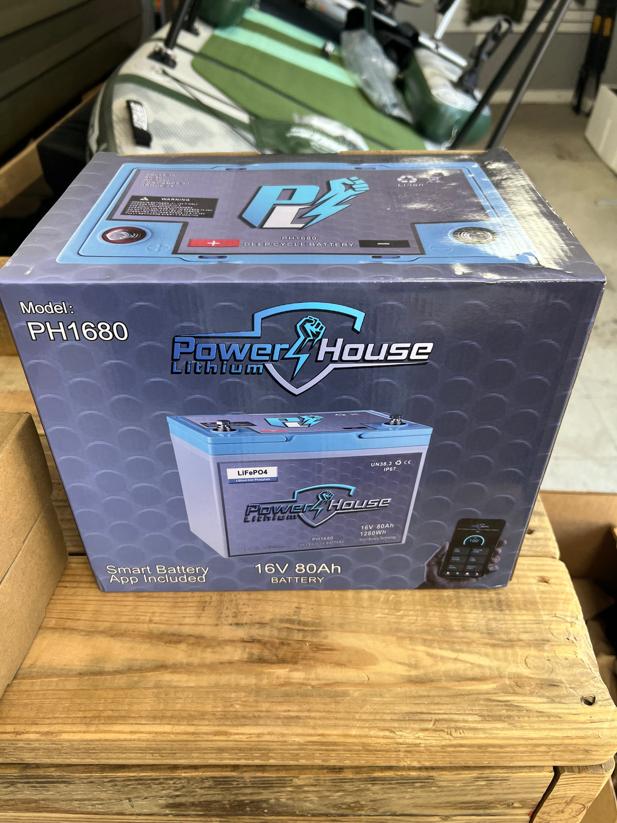 Power House 16v 80ah Deep Cycle Lithium Battery - OPEN BOX