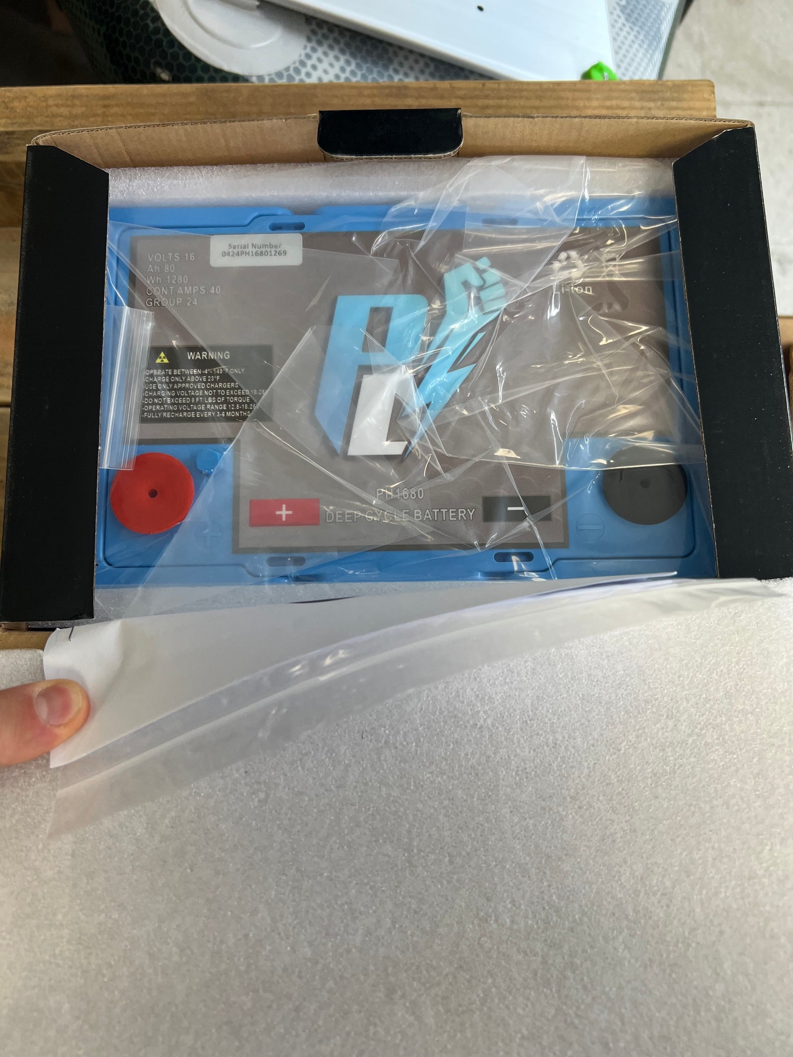 Power House 16v 80ah Deep Cycle Lithium Battery - OPEN BOX