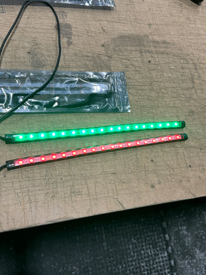 LED Red/Green 12" Strip Nav Lights (2 in pack)