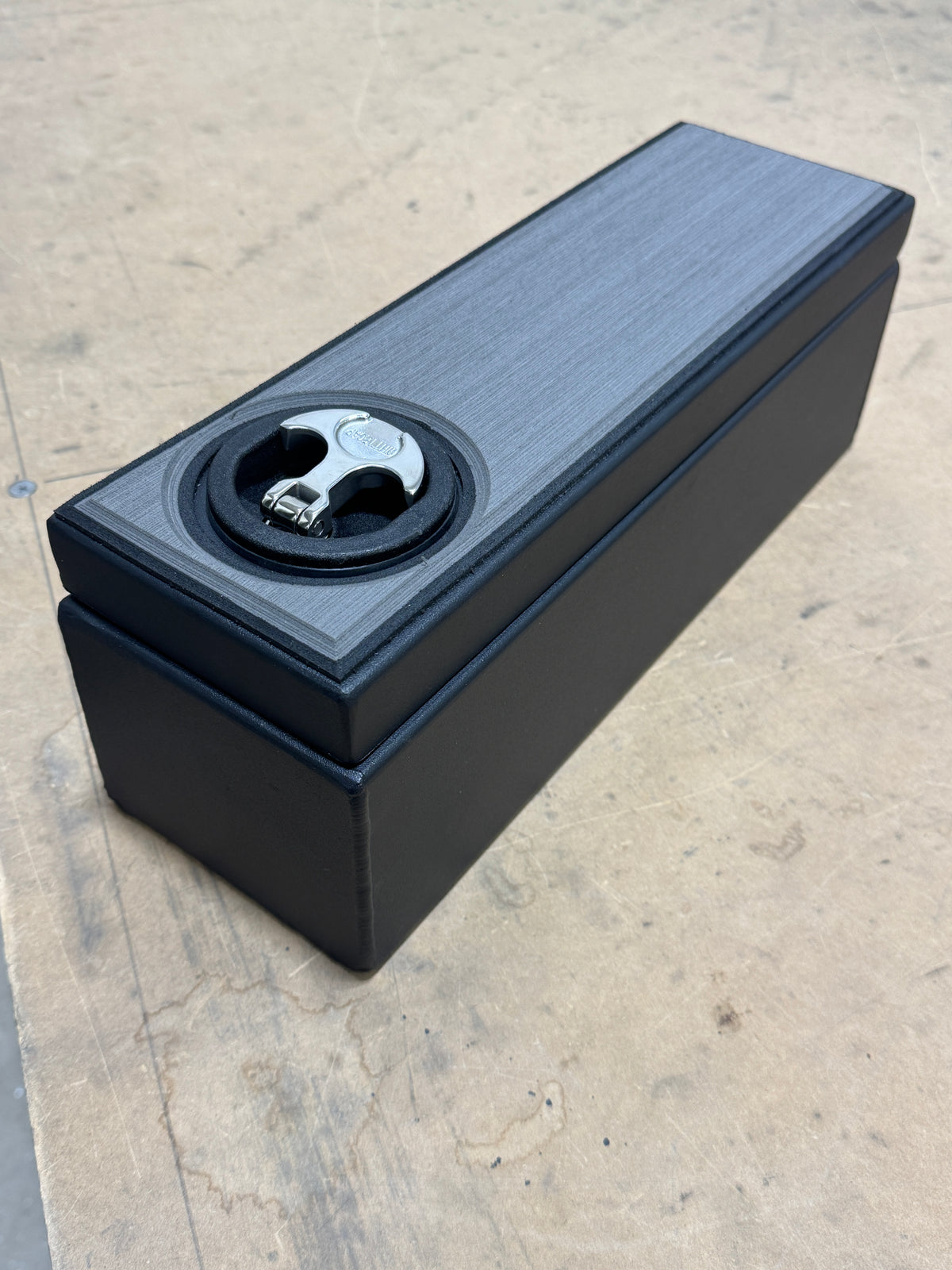 Heavy Duty CUSTOM Aluminum Center Console Box With Dry Hatch