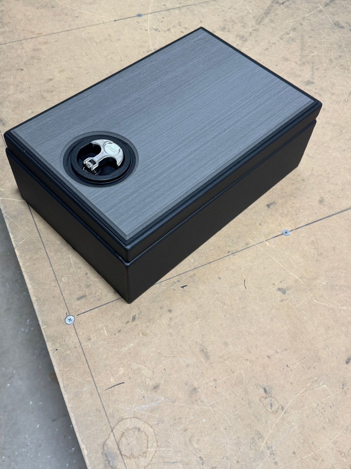 Heavy Duty CUSTOM Aluminum Center Console Box With Dry Hatch